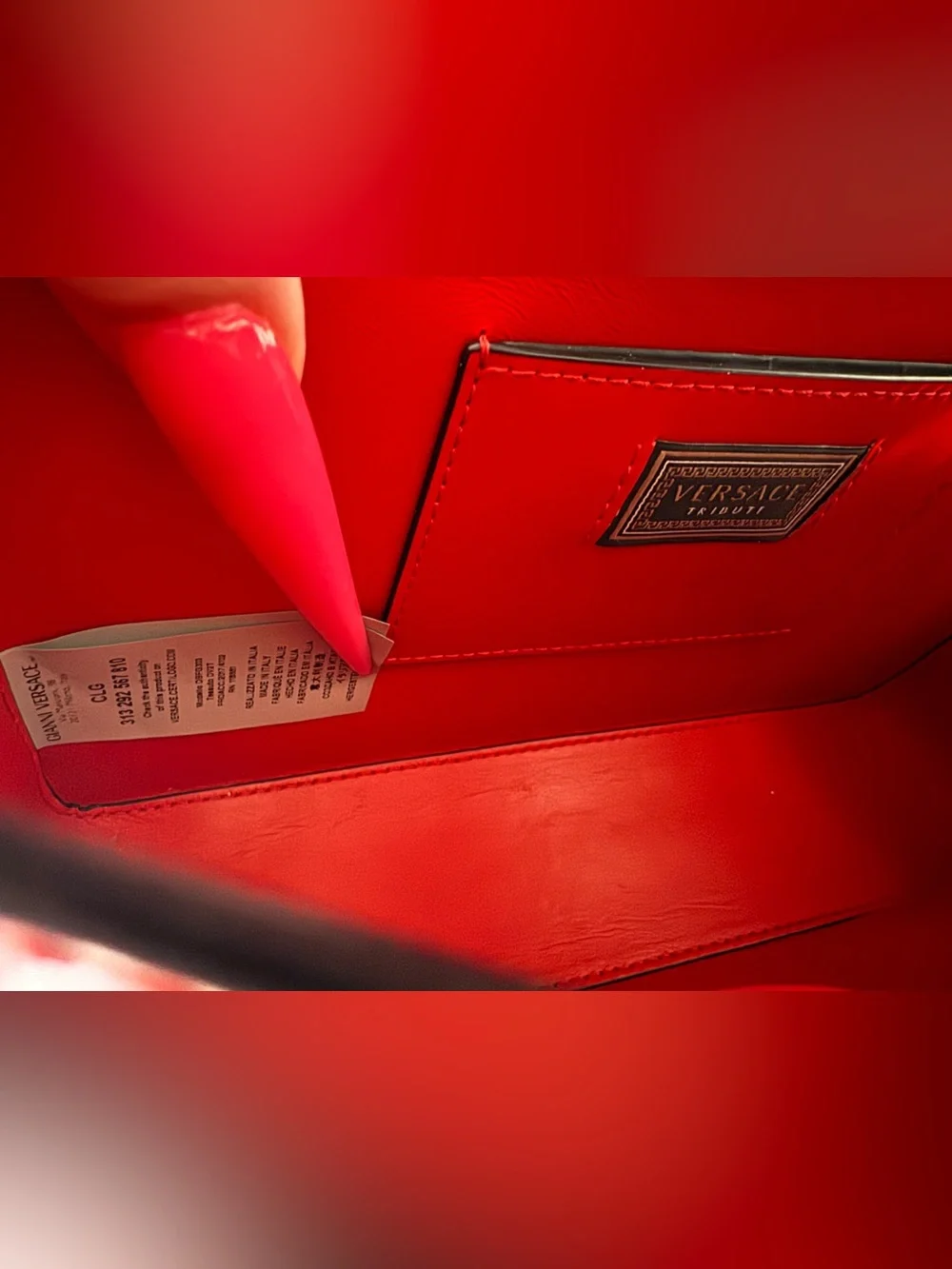 Versace Red Icon Shoulder Bag- Tribute Collection 2018